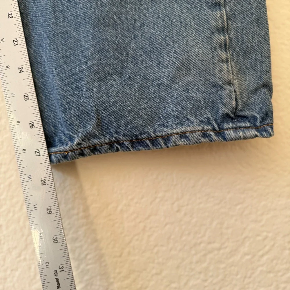 Levi Strauss Jeans Mens W30 L32 Blue Medium Wash Straight Leg Denim Pants 505